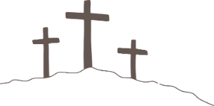 Minimal and simple Easter cross