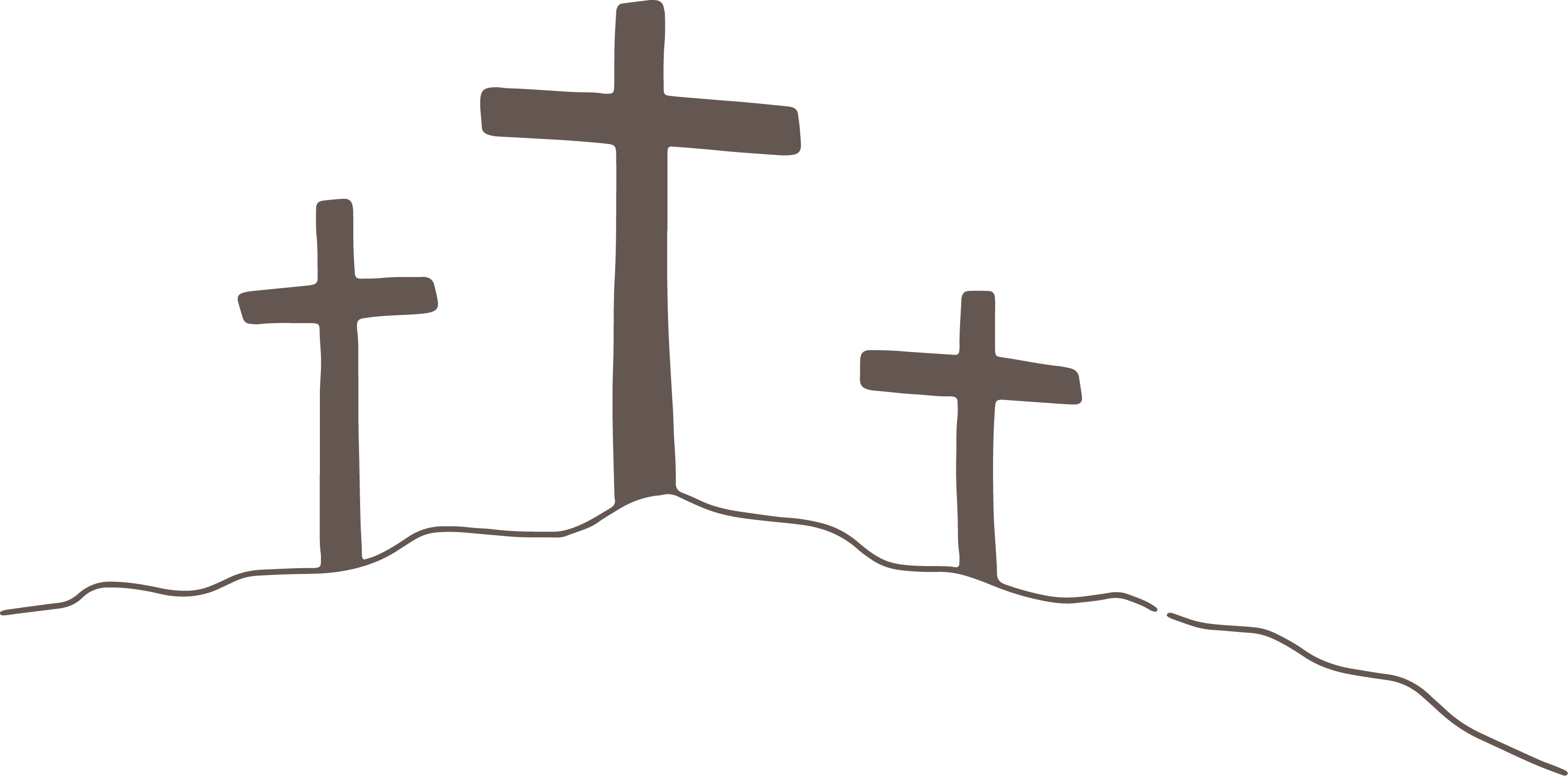 Minimal and simple Easter cross